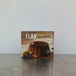 Flan sabor chocolate