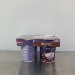 Paquete de yogur Pascual Creamy con sabor a cerezas negras