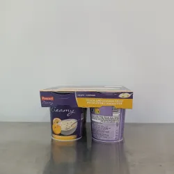 Paquete de yogur Pascual Creamy con sabor a melocotón y maracuyá