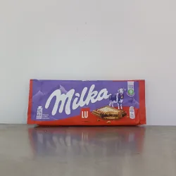 Tableta de chocolate con leche Milka LU