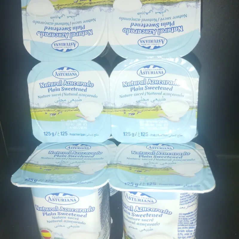 Yogurt Asturiana natural azucarado 