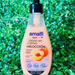 🍑 Amalfi Hand Care: Jabón en Crema (Melocotón 500ml)