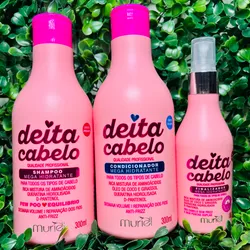 🧴Kit Completo Deita Cabelo (Muriel) — Shampoo, Acondicionador y Finalizador