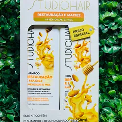 🧴Kit Studio Hair — Almendras y Miel (Shampoo + Acondicionador)
