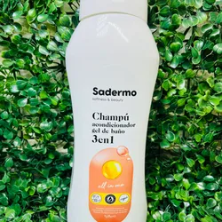🫧 Sadermo 3 en 1 (Champú, Acondicionador y Gel)