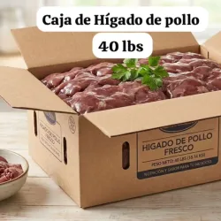 Caja de hígado de pollo 40 lb