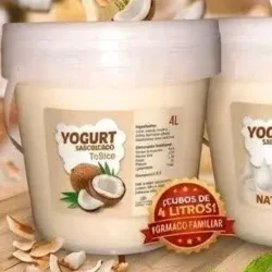 Yogurt natural cubos de 4 litros