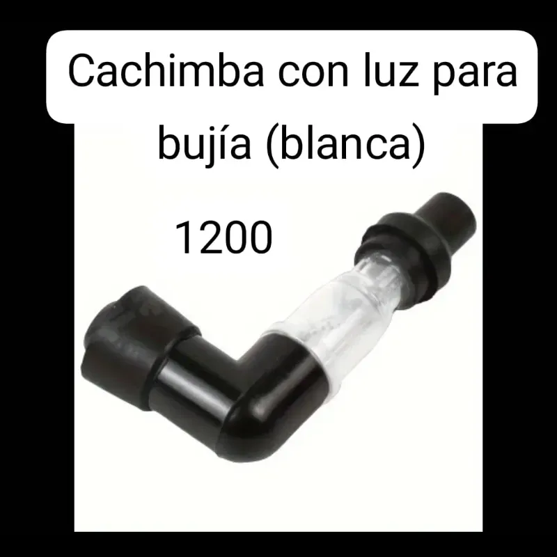 Cachimba con luz para bujía (blanco)