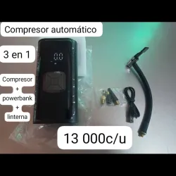 Compresor portátil automatico🏀🌬️🚗🏍️🛵🚲