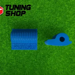 Protectores de pata de cambio azul