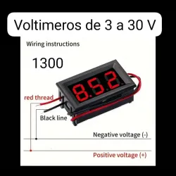 Voltimetros de 3 a 30V