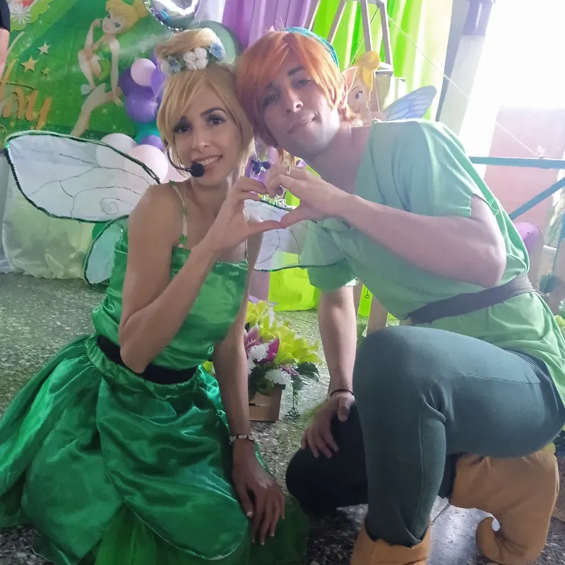 Animación Campanita y Peter pan