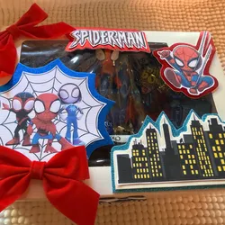 Caja de Spider-Man con confitura y juguetes