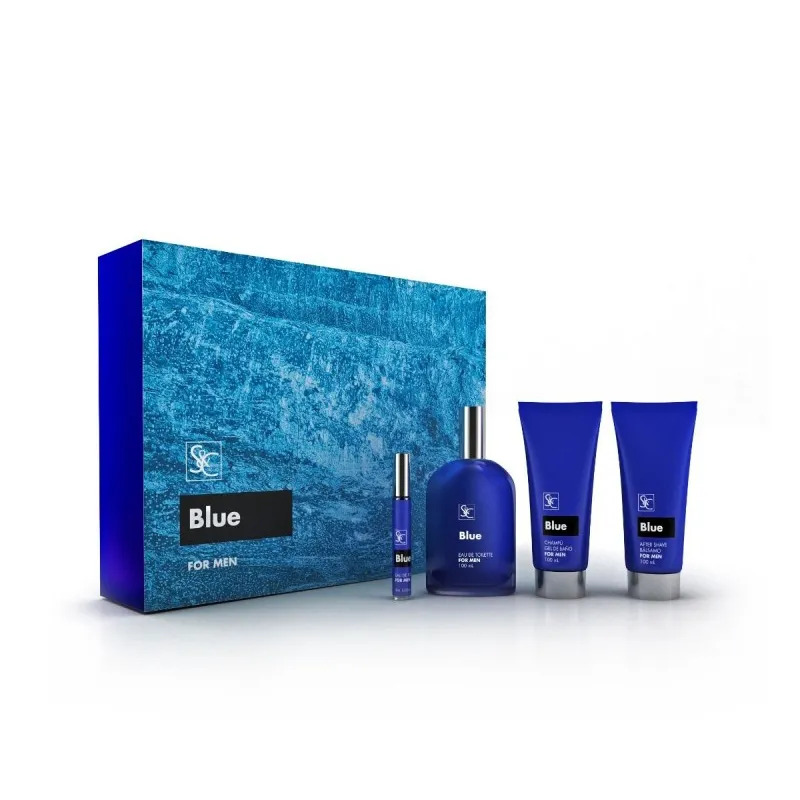 Estuche de perfumería Blue para hombre 