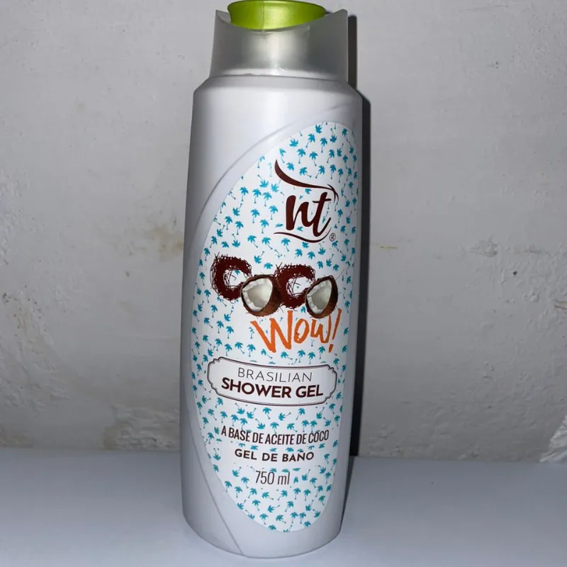 Gel de baño de aceite de coco 