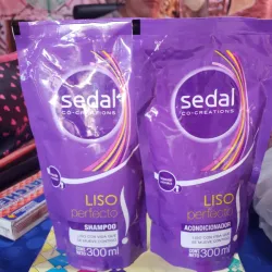 Juego de shampoo y acondicionador Sedal morado