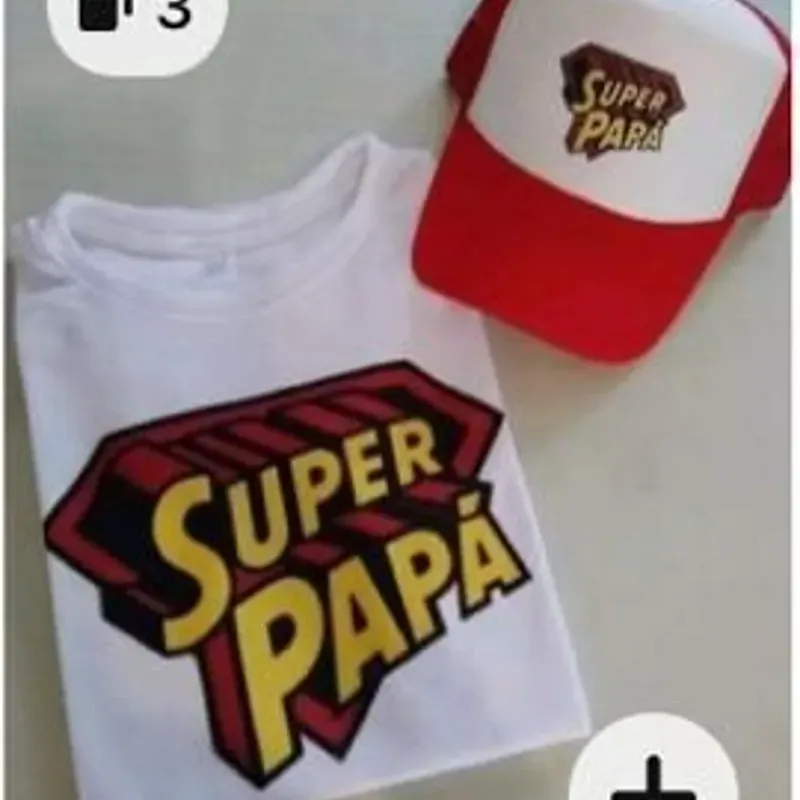 Juego personalizado degorra y pullover de Super Papá 