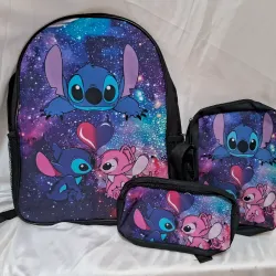 Mochila con Stitch y Angela