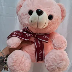 Oso de peluche rosado