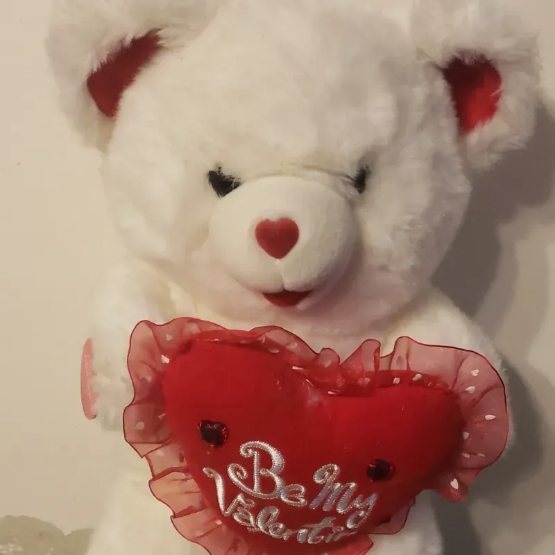 Peluche blanco Be My Valentin