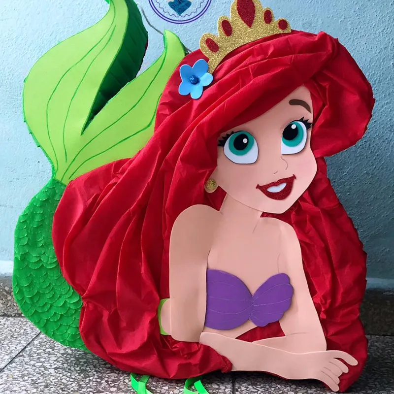 Piñata de cumpleaños de la sirenita Ariel