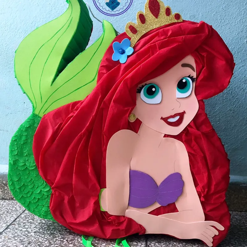 Piñata Temática sirenita Ariel