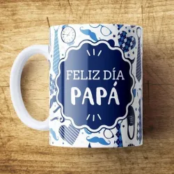 Taza personalizada en azul