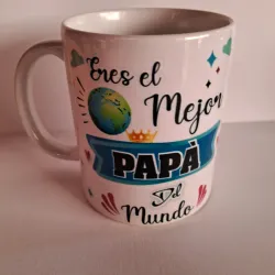 Taza personalizada "Eres el mejor papá del mundo"