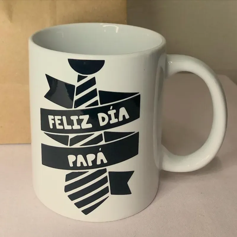 Taza personalizada "Feliz día papá "