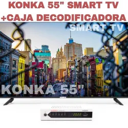 TV konka 55 pulgadas  y Cajita Descodificadora