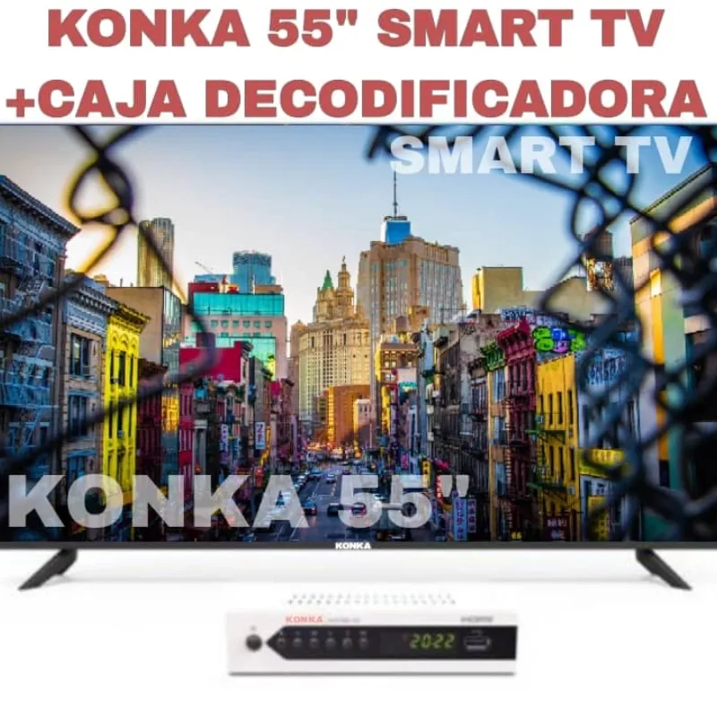 TV konka 55 pulgadas  y Cajita Descodificadora 