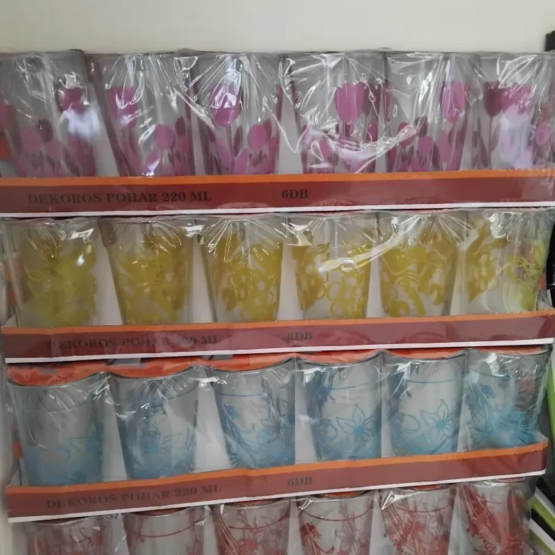 🥂 Juego de 6 Vasos de Cristal (mayorista)