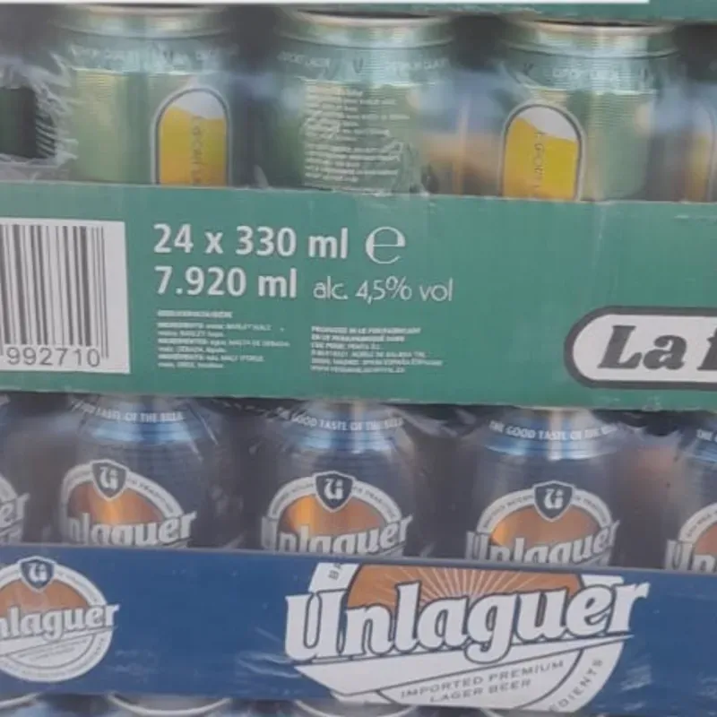 Cerveza Unlaguer y fria 
