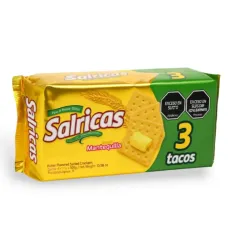 GALLETAS  DE SODA SALRICAS 3 TACOS MANTEQUILLA 300g