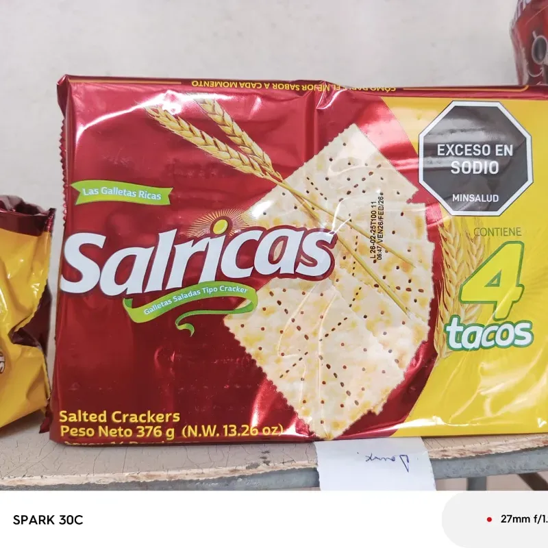 Galletas Salricas 4 tacos paquete de 4 tacos 🌮 