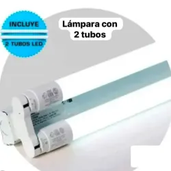 Lámpara con dos Tubos