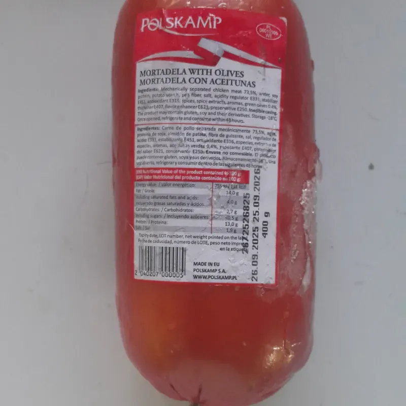 MORTADELLA CON ACEITUNAS 400g