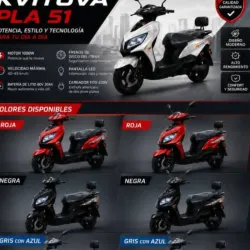 MOTO ELÉCTRICA KVITOVA PLA 51 (varios colore)