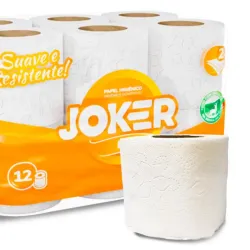 Papel Higiénico de doble hoja. 12 Rollos