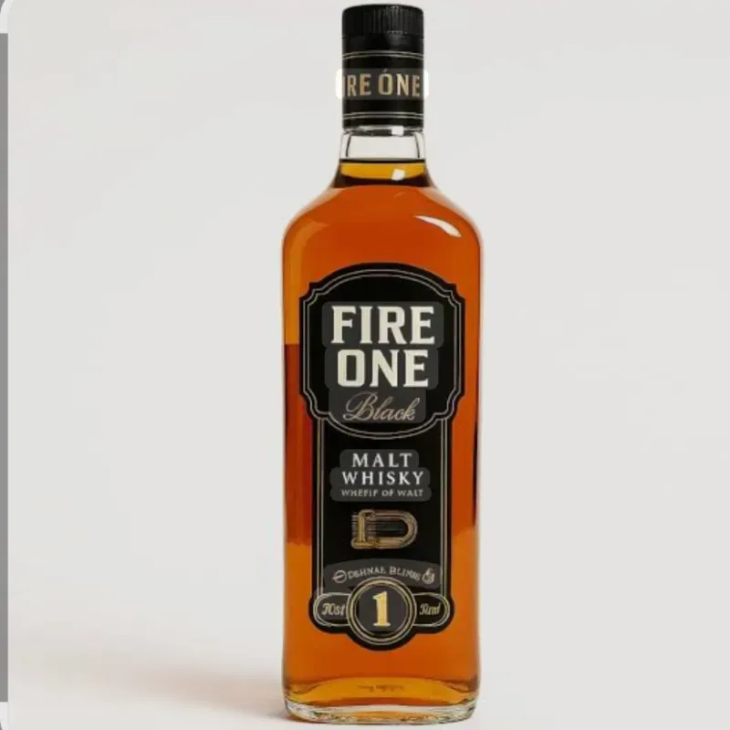 WISKY FIRE ONE 1 LITRO NEGRO 
