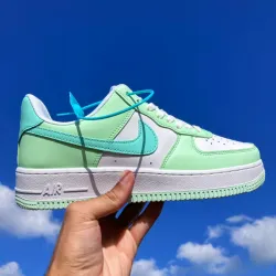 Tenis Nike Force One - Celestes 