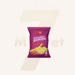 Patatas fritas onduladas de jamón 