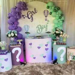 Decoración de revelación de sexo