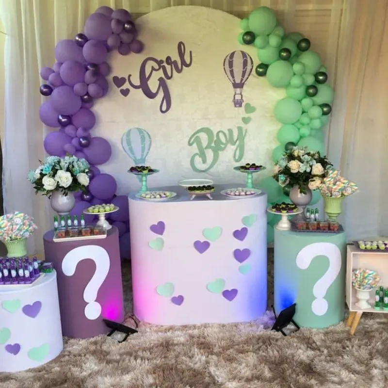 Decoración de revelación de sexo