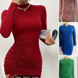 Vestido mangas largas