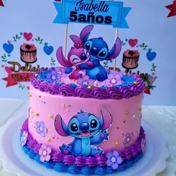 Cake con temática de stich