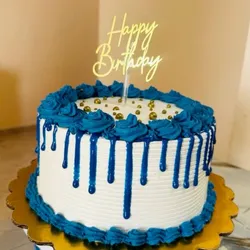 Cake en color azul