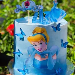 Pastel de cumpleaños de cenicienta