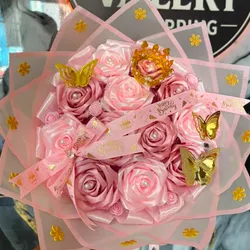 Ramo de rosas súper lindo en rosado