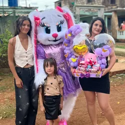 Sorpresa con la conejita estrellita de color morado